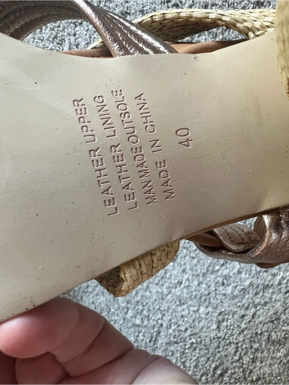 Anthropologie Silent D Fate Size 40 Chunky Heel Strappy Sandals Beige Yellow